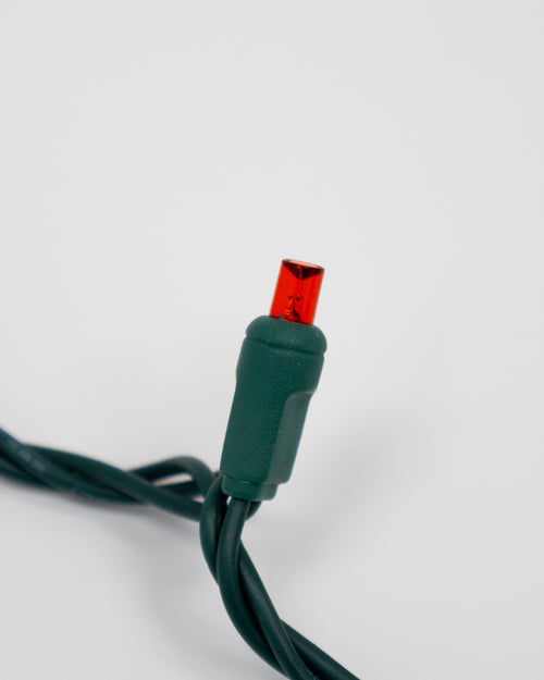 5MM 70L Red LED Strand 4" Spacing