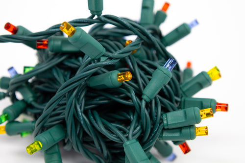 5MM 70L Multi LED Strand 4" Spacing